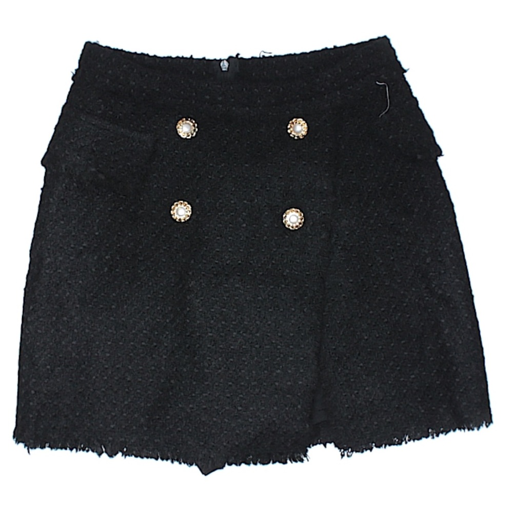 Storets Wool Skirt Gold Buttons